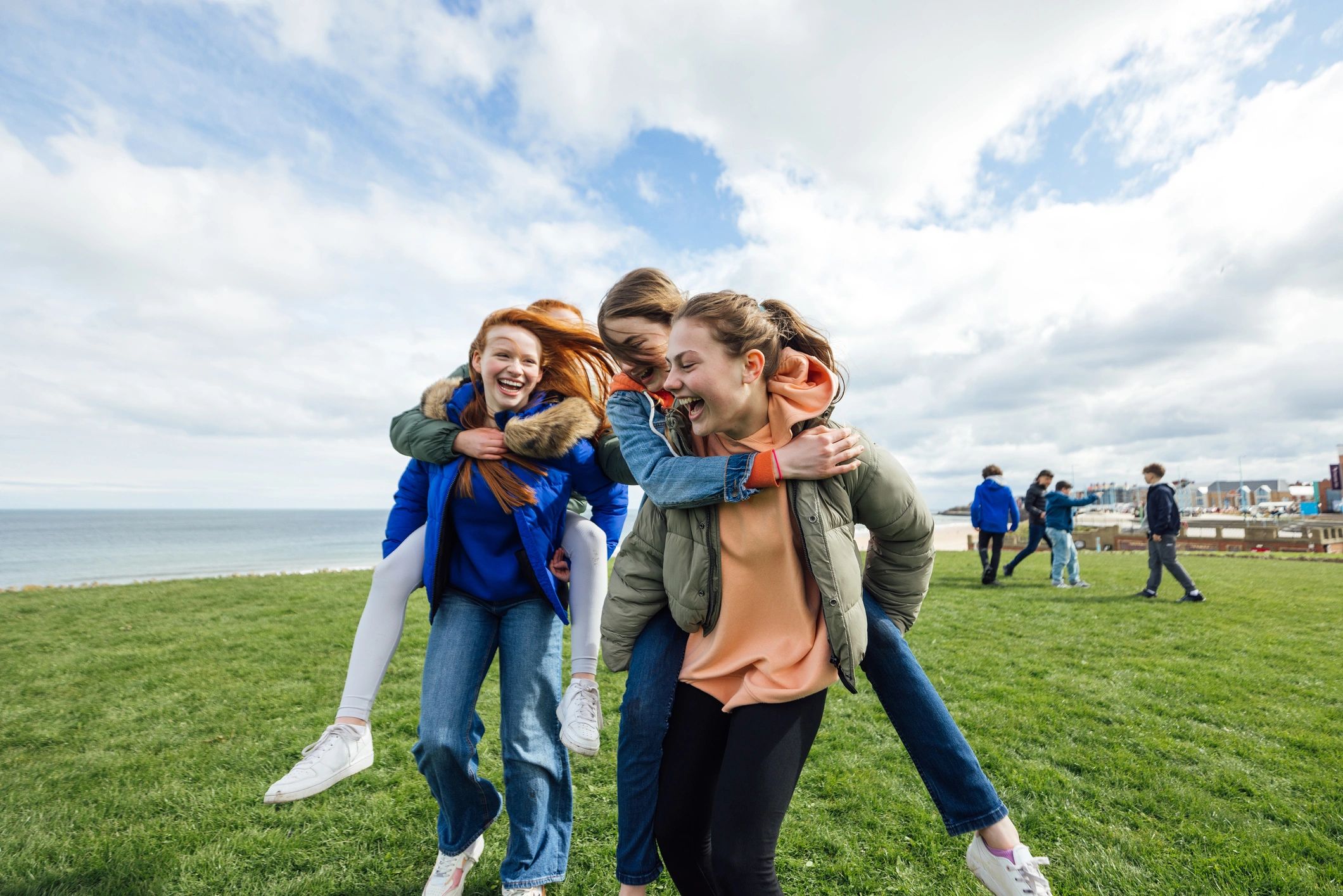 Youth friends enjoying time together